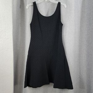 Metaphor Black Textured Mini Dress